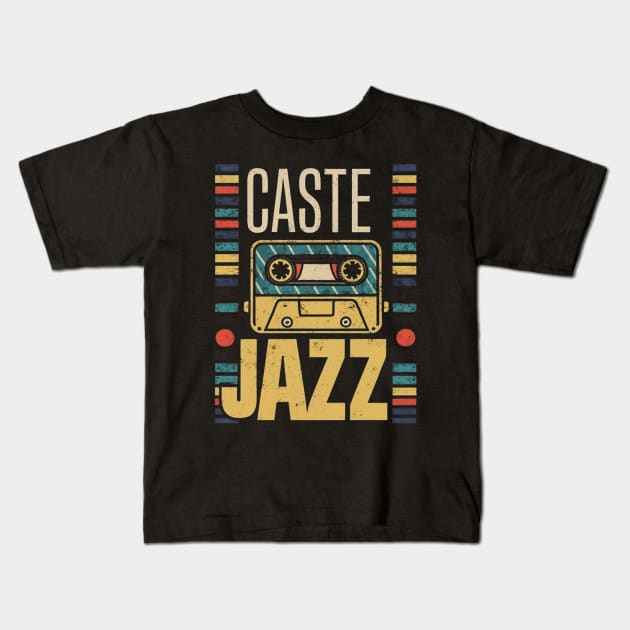 cassette Tape jazz Kids T-Shirt by Aldrvnd